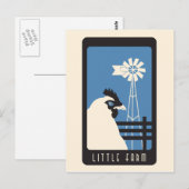 Briefkaart van kleine Boerderijen (Voorkant / Achterkant)