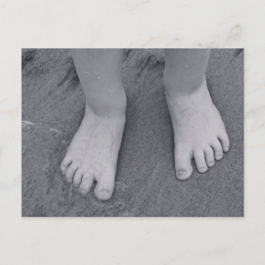 Briefkaart van kleine tenen (Voorkant)