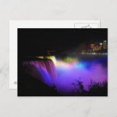 Briefkaart van kleurrijk waterval (Voorkant / Achterkant)