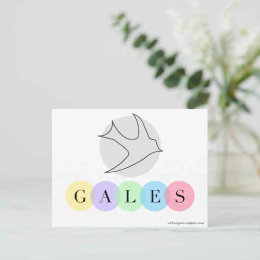 Briefkaart van Knachtingales (Staand voorkant)