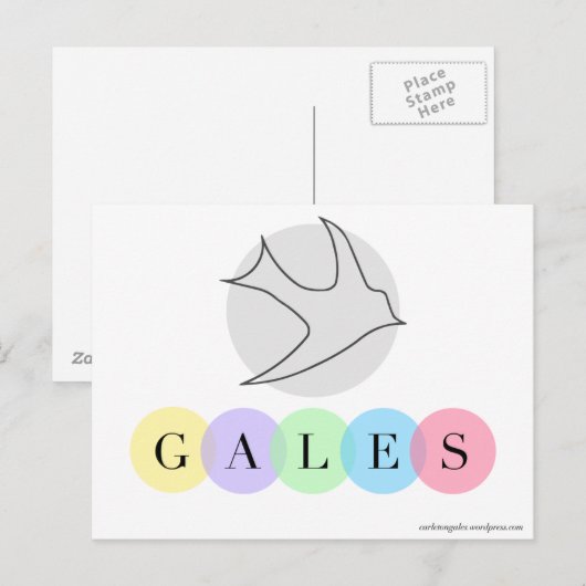 Briefkaart van Knachtingales (Voorkant / Achterkant)