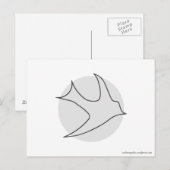 Briefkaart van Knachtingales (grijs) (Voorkant / Achterkant)