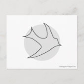 Briefkaart van Knachtingales (grijs) (Voorkant)