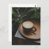 Briefkaart van koffie (Voorkant / Achterkant)