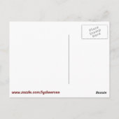 Briefkaart van koffiebonen (Achterkant)