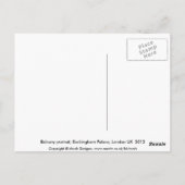 Briefkaart van koningin Elizabeth Diamond Jubilee (Achterkant)
