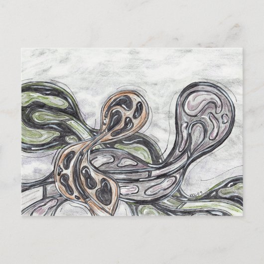 Briefkaart van kool Planten (Voorkant)