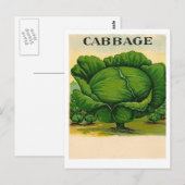 briefkaart van  koolzaadpakket (Voorkant / Achterkant)