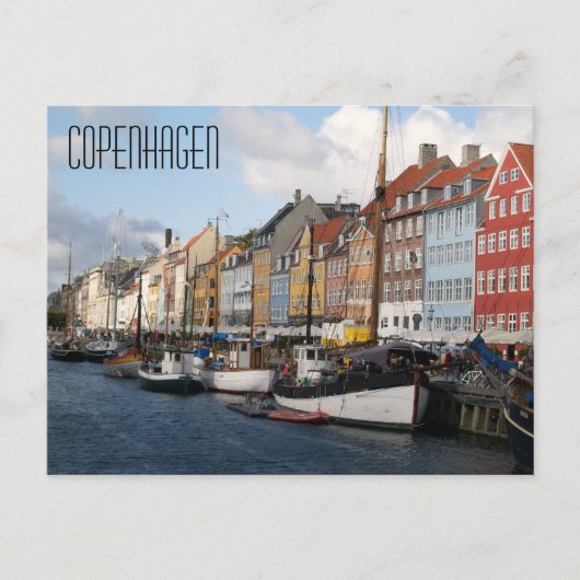 Briefkaart van Kopenhagen (Voorkant)