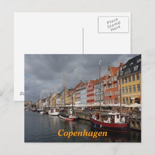 Briefkaart van Kopenhagen (Voorkant / Achterkant)