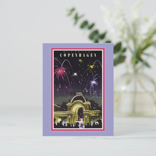 Briefkaart van Kopenhagen (Staand voorkant)