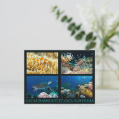 Briefkaart van koraal Zee (Staand voorkant)