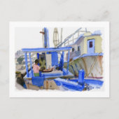 Briefkaart van kweekvijvers (Voorkant)