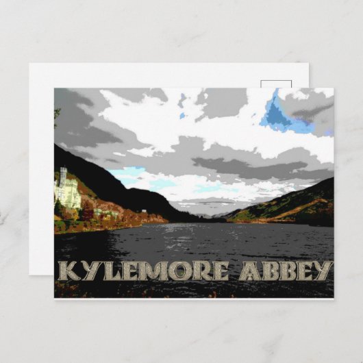 Briefkaart van Kylemore Abbey (Voorkant / Achterkant)