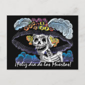 Briefkaart van La Catrina Dia de los Muertos (Voorkant)