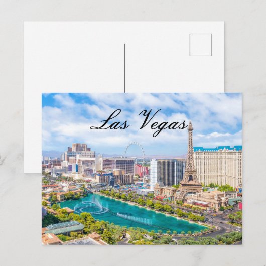 briefkaart van Las Vegas (Voorkant / Achterkant)