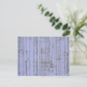 Briefkaart van lavendel Faux-houtextuur (Staand voorkant)