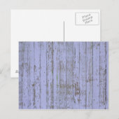 Briefkaart van lavendel Faux-houtextuur (Voorkant / Achterkant)