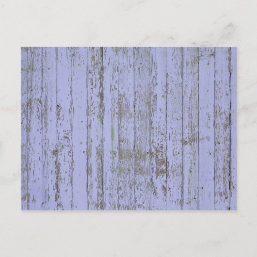 Briefkaart van lavendel Faux-houtextuur (Voorkant)