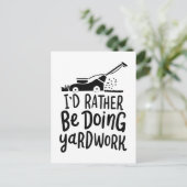 Briefkaart van Lawn Mower (Staand voorkant)