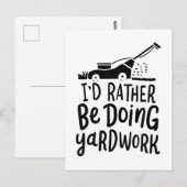 Briefkaart van Lawn Mower (Voorkant / Achterkant)