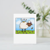briefkaart van lente-schapen (Staand voorkant)