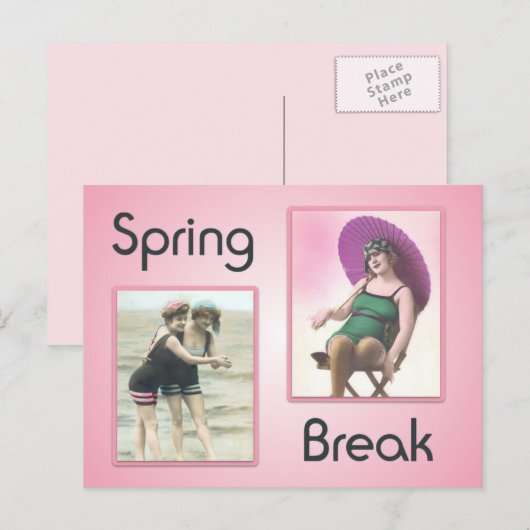  Briefkaart van lentesdoornstrand (Voorkant / Achterkant)