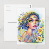 Briefkaart van lenteswind (Voorkant / Achterkant)