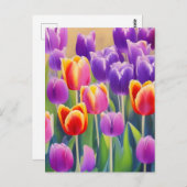 Briefkaart van lentetelers (Voorkant / Achterkant)