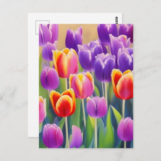 Briefkaart van lentetelers (Voorkant / Achterkant)