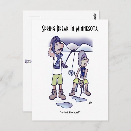 Briefkaart van lenteverbreuk (Voorkant / Achterkant)