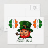 Briefkaart van Leprechaun (Voorkant / Achterkant)