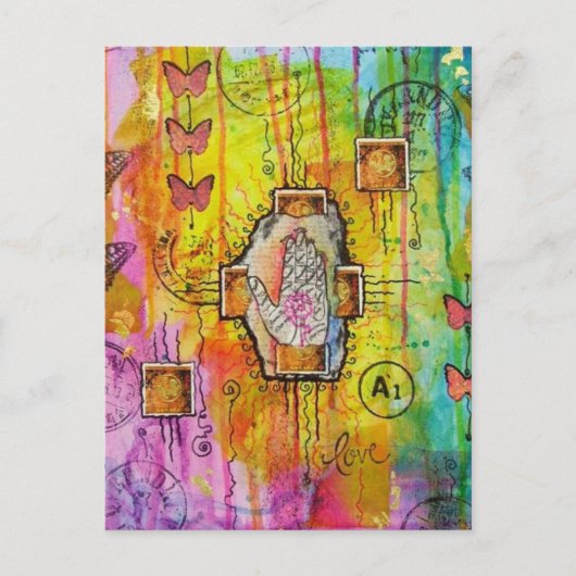 Briefkaart van leven en liefde (Voorkant)