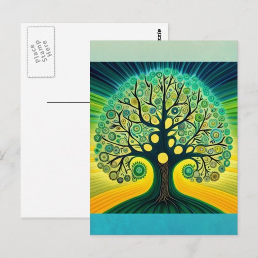 Briefkaart van levensloop (Voorkant / Achterkant)