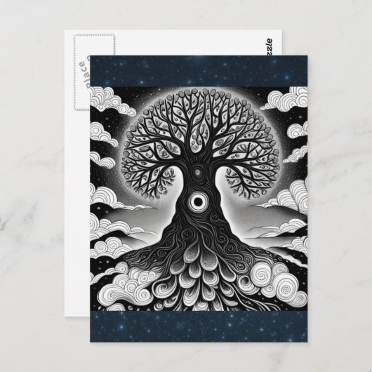 Briefkaart van levensloop (Voorkant / Achterkant)