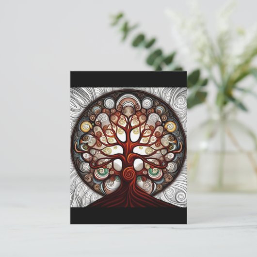 Briefkaart van levensloop (Staand voorkant)