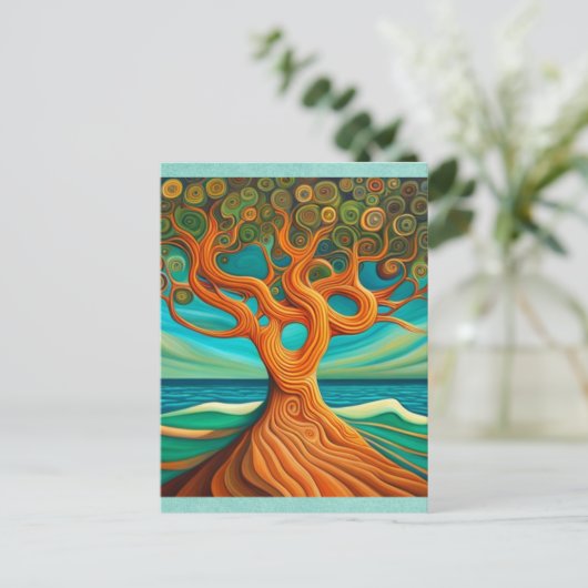 Briefkaart van levensloop (Staand voorkant)