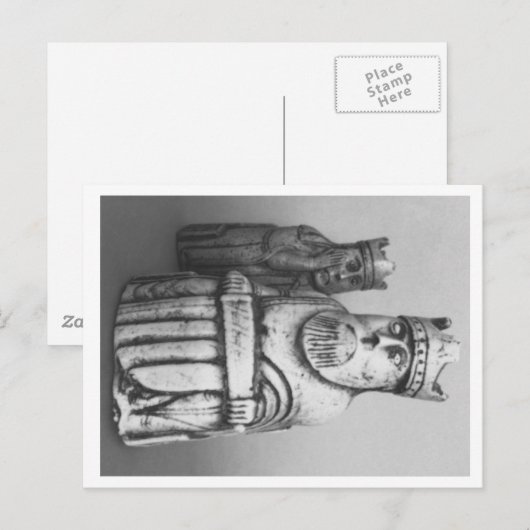 Briefkaart van Lewis Chessmen (Voorkant / Achterkant)