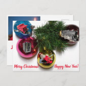 Briefkaart van liefde voor kerstmis (Voorkant / Achterkant)