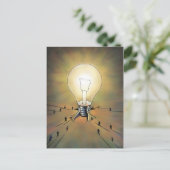 Briefkaart van Light Bulb Arena (Staand voorkant)