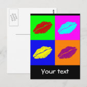 briefkaart van lippen (Voorkant / Achterkant)