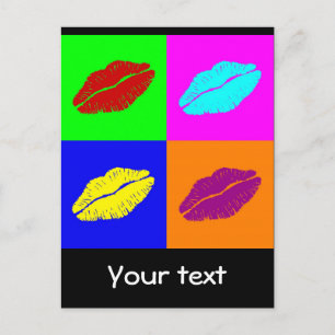 briefkaart van lippen