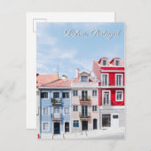 Briefkaart van Lissabon Portugal (Voorkant / Achterkant)