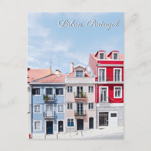 Briefkaart van Lissabon Portugal (Voorkant)