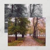 Briefkaart van Ljubljana (Voorkant / Achterkant)