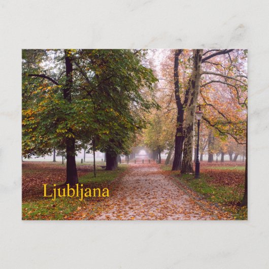 Briefkaart van Ljubljana (Voorkant)