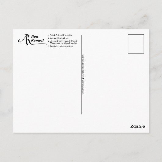 Briefkaart van Llama - "Llemon-Llime Llama" (Achterkant)