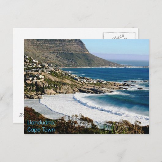 Briefkaart van Llandudno, Kaapstad, Zuid-Afrika (Voorkant / Achterkant)