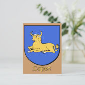 Briefkaart van Lopez Family Shield (Staand voorkant)