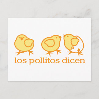 Briefkaart van Los Pollitos Dicen